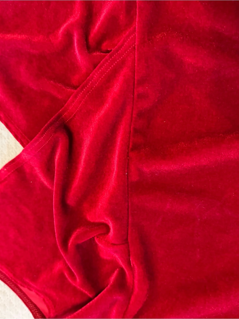 Charlotte Russe Red Velvet V-Neck Tank - Picture 8 of 8